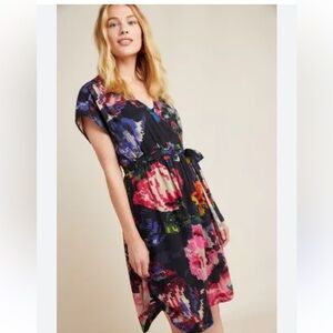 Anthropologie Astrid Floral Dress Women Sz-XS